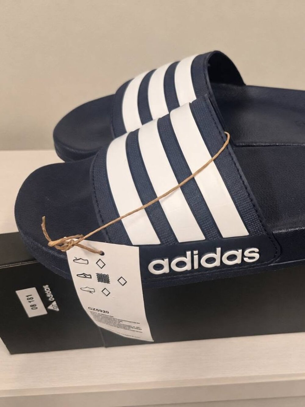 Adidas Unisex Adult Adilette Shower Slide Legend/Ink/White 8 9 Navy